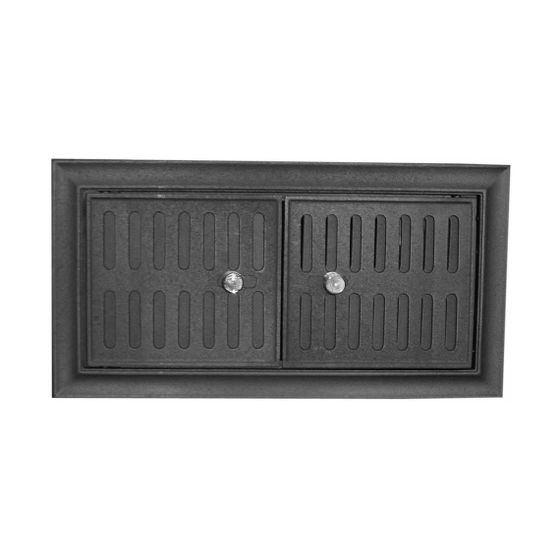 Camina Schmid Lüftungsgitter, oben, Guss, 480x250mm, für Heizeinsätze 9 und 11 kW