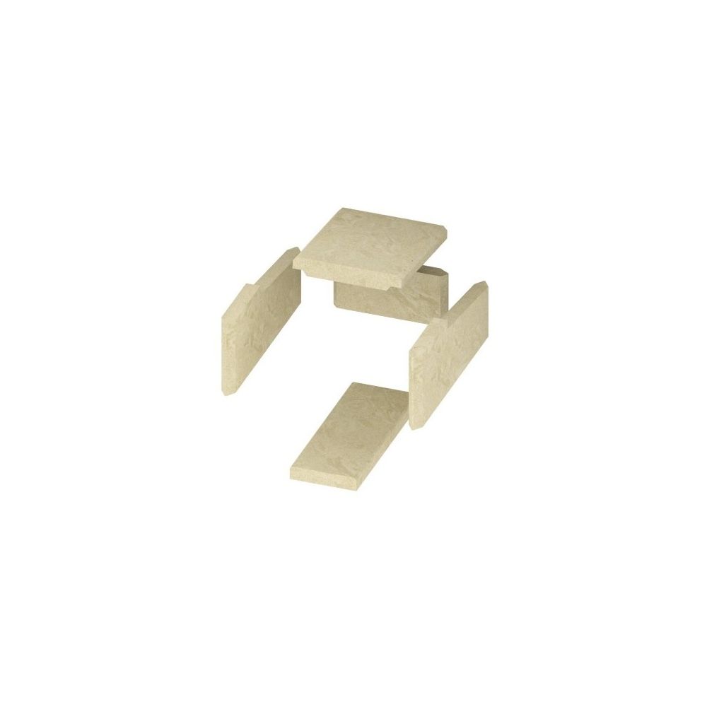 Camina Schmid Schamotte-Paket Innenauskleidung für Heizeinsätze Format 11, JU11/13... CAMINA-21/4111-9200  (Abb. 1)