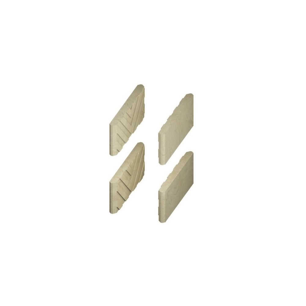 Camina Schmid Seitensteine kurz, Auskleidung für Heizeinsätze SH9, SD9, 4 Stück... CAMINA-67/2090-2257 (Abb. 1)