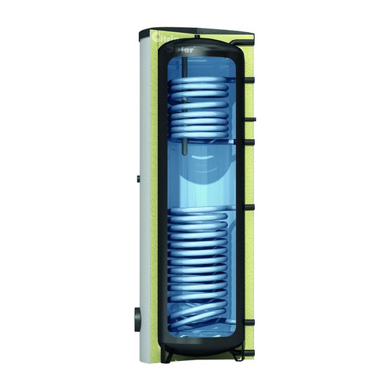Citrin Solar Trinkwasser-Solarspeicher TWS-2 300 mit Hartschaumisolierung, silbergrau