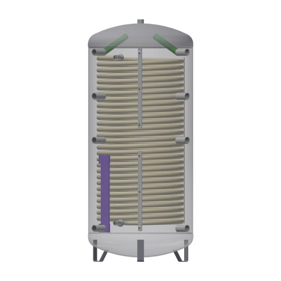 Citrin Solar Übergabe-Pufferspeicher PS-ÜG 825/790, D 790mm Nennvolumen 796l, mit Isolierung