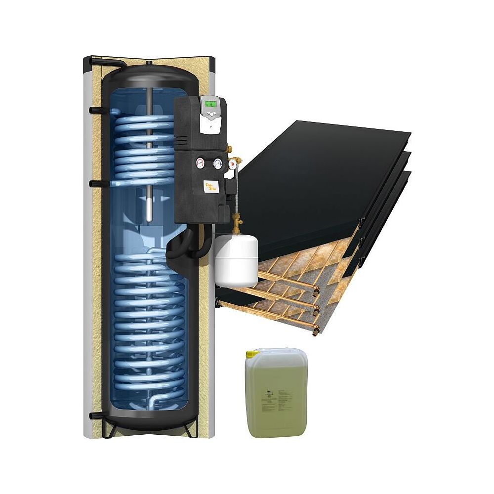 Citrin Solar Warmwasser-Solarpaket mit TSS 300 und 2 x CS 350... CITRIN-142190 4260427571910 (Abb. 1)