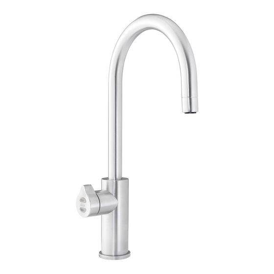 CLAGE Zip Arc BCS Armatur Chrom gebürstet 160mm Auslauf für kochendes, gekühltes und sprudelndes Wasser für HydroTap