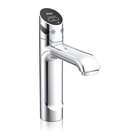 CLAGE Zip Touch-Free CS Armatur Chrom glänzend 116mm Auslauf für gekühltes und sprudelndes Wasser für HydroTap