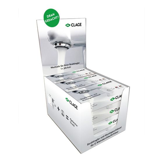 CLAGE Strahlregler-Tray mit 12 Strahlreglersets, 9100-92152
