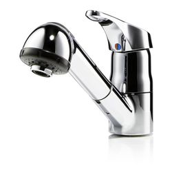 CLAGE EKA Einhebel-Spültischarmatur 200mm Rohrschwenkauslauf 3/8" drucklos, Chrom mit... CLAGE-1100-04230 4010436042303 (Abb. 1)