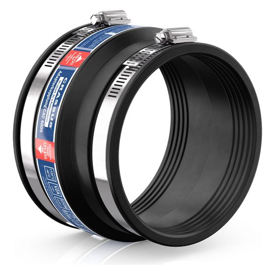 Crassus Adapterkupplung CAC 4000, 121-136mm auf 110-121mm, bis 0,6 bar, EPDM/V2A