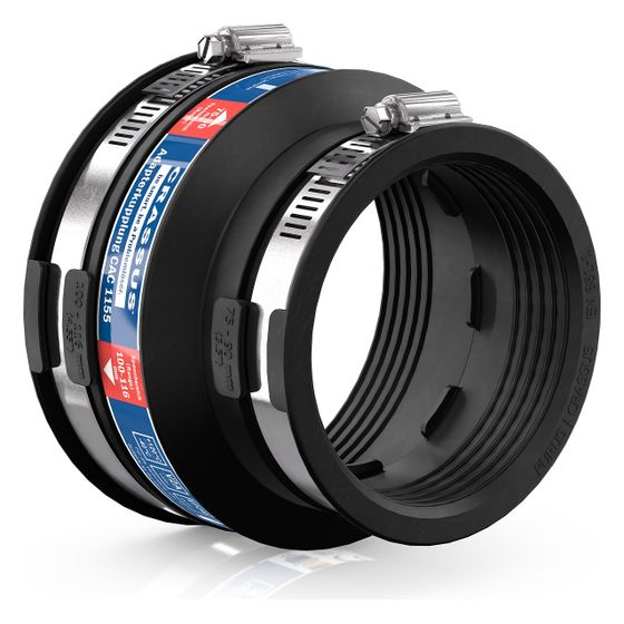 Crassus Adapterkupplung CAC 1155, 100-116mm auf 75-90mm, bis 0,6 bar, EPDM/V2A