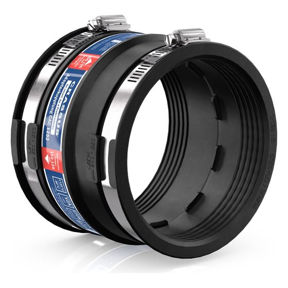 Crassus Adapterkupplung CAC 1252, 110-125mm auf 100-116mm, bis 0,6 bar, EPDM/V2A