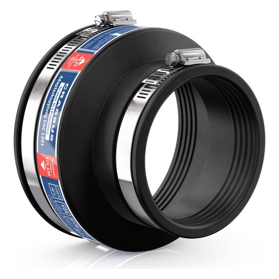 Crassus Adapterkupplung CAC 1361, 121-136mm auf 80-95mm, bis 0,6 bar, EPDM/V2A