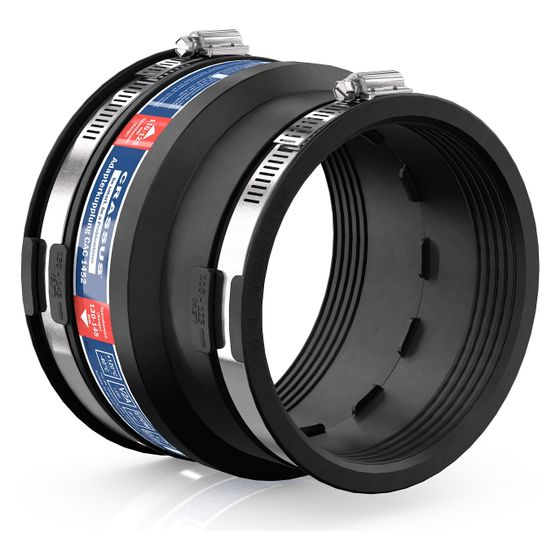 Crassus Adapterkupplung CAC 1452, 130-145mm auf 110-125mm, bis 0,6 bar, EPDM/V2A