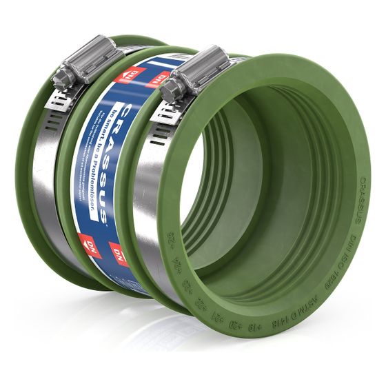 Crassus Schlauchadapter Typ 1 CDC 076, 65-76mm, 0,6 bar, FKM/V2A, CRA14025FKM