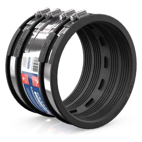 Crassus Schlauchadapter Typ 2B CSC 150, 135-150mm, 2,5 bar, EPDM/V2A, CRA14040