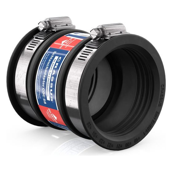 Crassus Schlauchadapter Typ 1 CDC 068, 60-68mm, 0,6 bar, EPDM/V2A, CRA14046