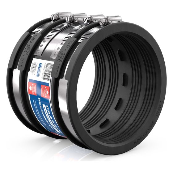 Crassus Schlauchadapter Typ 2B CSC 125, 110-125mm, 2,5 bar, EPDM/V2A, CRA14109