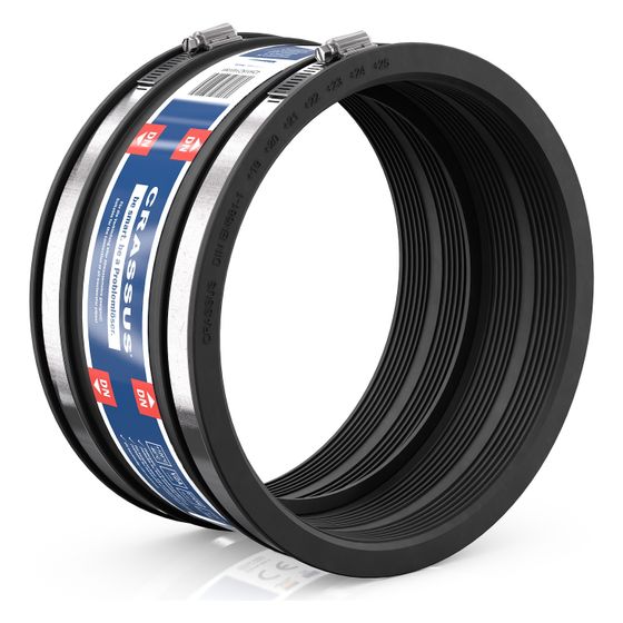 Crassus Schlauchadapter Typ 1 CDC 265, 250-265mm, 0,6 bar, EPDM/V2A, CRA16145
