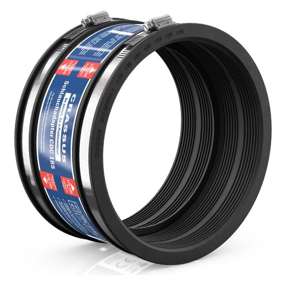 Crassus Schlauchadapter Typ 1 CDC 185, 170-185mm, 0,6 bar, EPDM/V2A, CRA16203