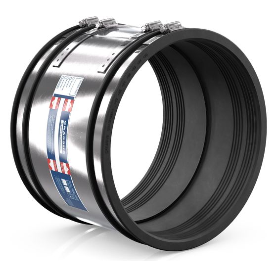 Crassus Schlauchadapter Typ 2B XL CSC 450, 425-450mm, 2,5 bar, 300mm, EPDM/V2A