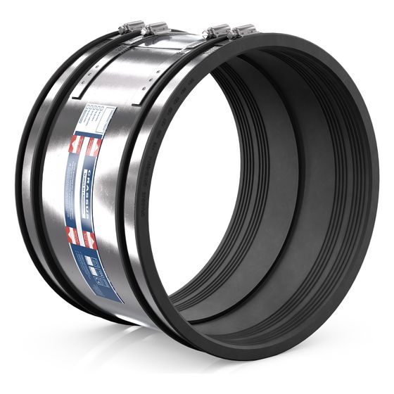Crassus Schlauchadapter 2B XL CSC 540, 510-540mm, 2,5 bar, EPDM/V2A, 300mm