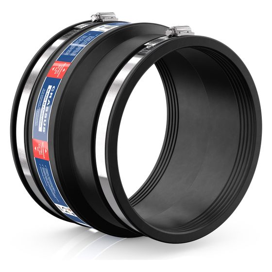 Crassus Adapterkupplung CAC 6000, 180-200mm auf 160-180mm, bis 0,6 bar, 150mm, EPDM/V2A