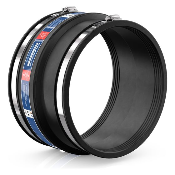 Crassus Adapterkupplung CAC 2356, 210-235mm auf 190-215mm, bis 0,6 bar, 150mm, EPDM/V2A