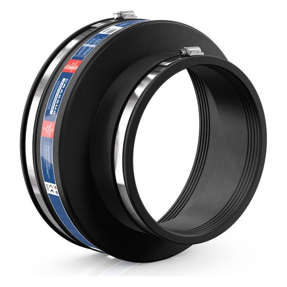 Crassus Adapterkupplung CAC 2655, 240-265mm auf 170-192mm, bis 0,6 bar, EPDM/V2A