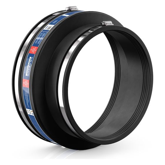 Crassus Adapterkupplung CAC 2907, 265-290mm auf 210-235mm, bis 0,6 bar, 150mm, EPDM/V2A