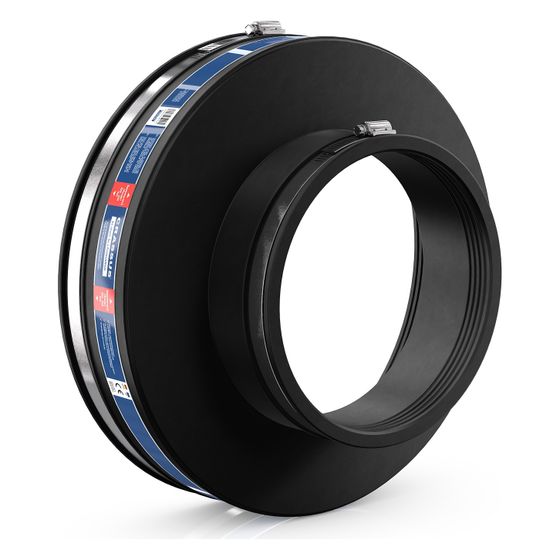 Crassus Adapterkupplung CAC 3205, 295-320mm auf 170-192mm, bis 0,6 bar, 150mm, EPDM/V2A