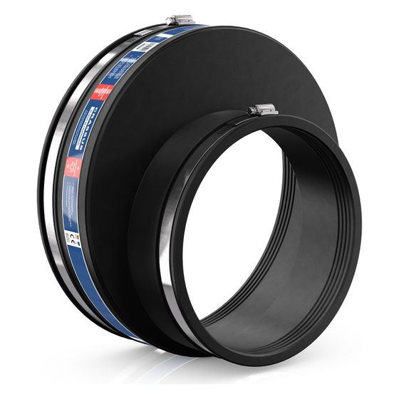 Crassus Adapterkupplung CAC 3351 exzentrisch, 310-335mm auf 180-205mm, bis 0,6 bar, EPDM/V2A