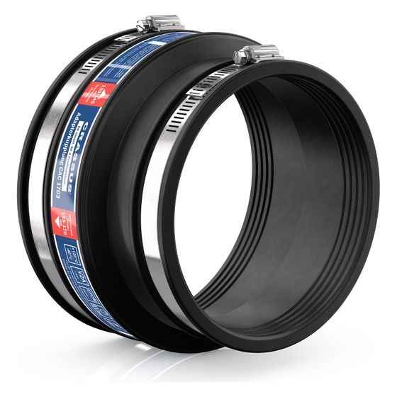 Crassus Adapterkupplung CAC 1703, 155-170mm auf 130-145mm, bis 0,6 bar, 120mm, EPDM/V2A