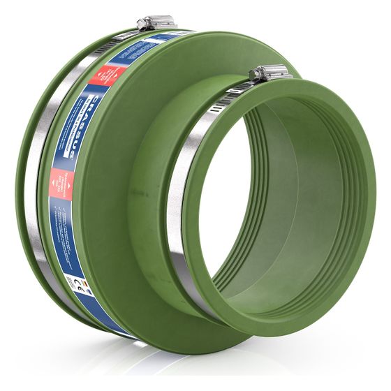 Crassus Adapterkupplung CAC 2000 180-200mm auf 130-145mm, bis 0,6 bar, 150mm, FKM/V2A
