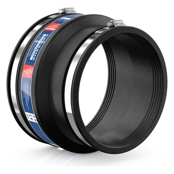 Crassus Adapterkupplung CAC 2001, 180-200mm auf 155-170mm, bis 0,6 bar, 150mm, EPDM/V2A
