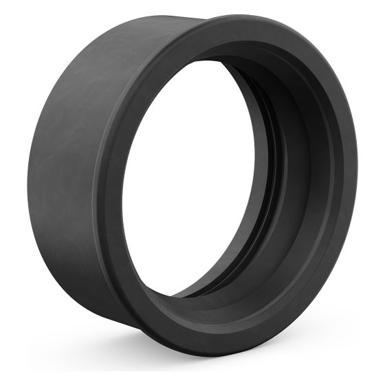 Crassus Anschlussdichtung CSK 125, DN 125, Bohrloch 151mm, AD-Rohr 125mm, bis 2,5 bar, 66mm, EPDM, Schwarz