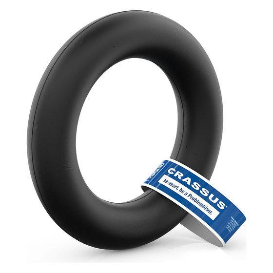 Crassus Übergangsrollring CUR 100 SML/KG, 156-162mm auf 110mm, bis 0,5 bar, Dichtung 32mm, EPDM, Schwarz