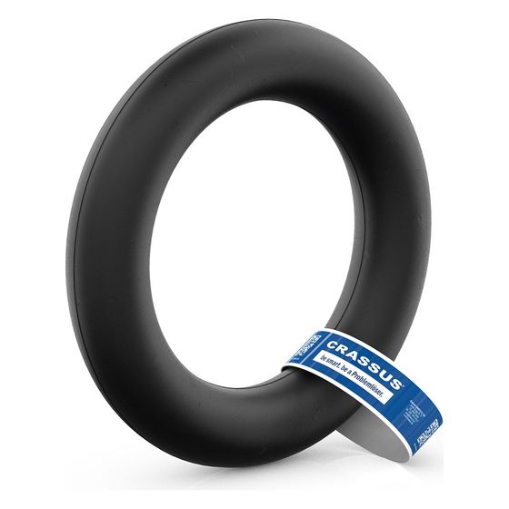 Crassus Übergangsrollring CUR 125 SML/FZ, 184-190mm auf 135mm, bis 0,5 bar, Dichtung 34mm, EPDM, Schwarz