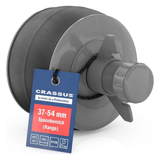 Crassus Schnellverschlussstopfen CSV 50 PVC, 37-54mm, bis 0,5 bar, 100mm, EPDM/PVC