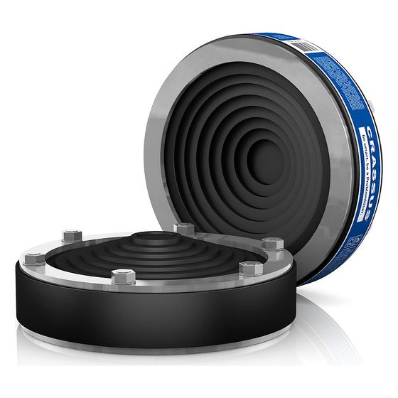 Crassus Pressringdichtung DD Universal, DN 100, AD 18-65mm, 1,5 bar, Dichtung 40mm, EPDM/V4A