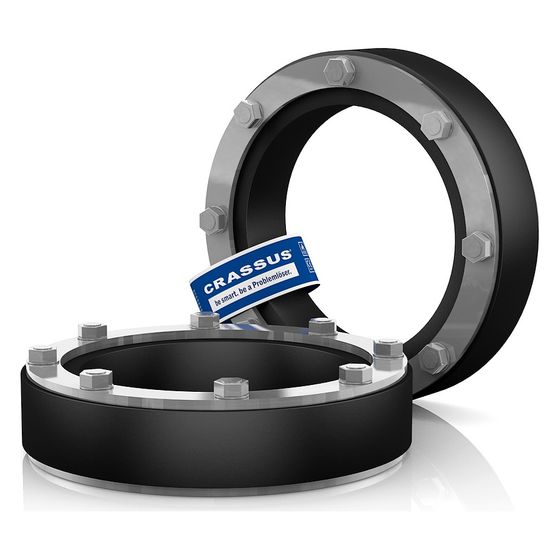 Crassus Pressringdichtung DD, DN 250, AD 210mm, 3 bar, Dichtung 40mm, EPDM/V4A