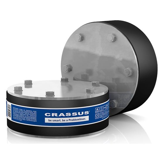 Crassus Pressdichtung DD Blindstopfen, DN 500, 3 bar, Dichtung 40mm, EPDM/V4A