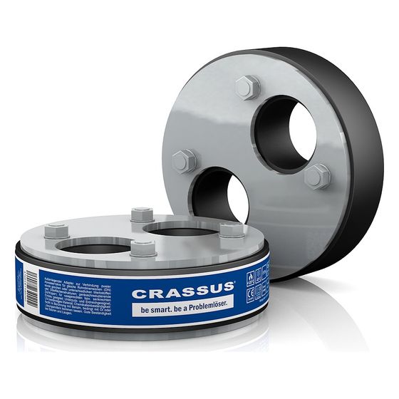 Crassus Pressringdichtung Typ M, DN 100, 2x0-32mm, 2,5 bar, Dichtung 30mm, EPDM/V2A