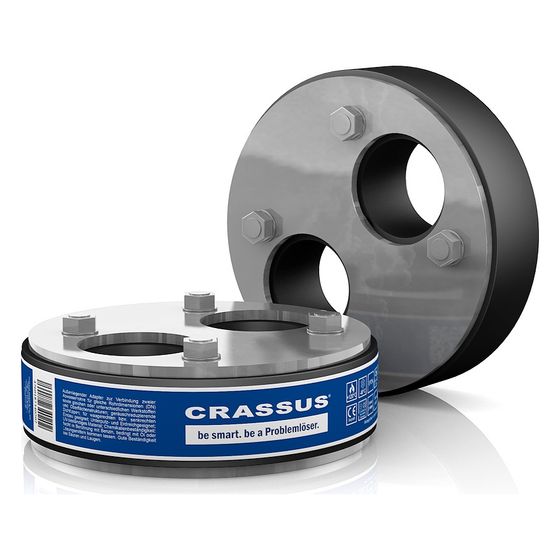 Crassus Pressringdichtung Typ M, DN 100, 2x0-32mm, 2,5 bar, Dichtung 30mm, EPDM/V4A