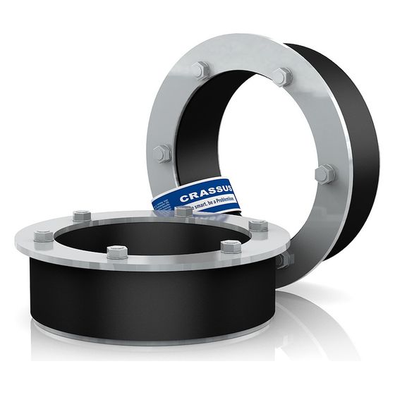 Crassus Pressringdichtung SD60-GF, DN 450, AD 0-425mm, 5 bar, Dichtbreite 60mm, EPDM/V2A