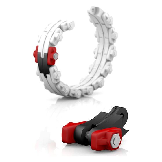 Crassus Gliederkette Typ ED GK-525, 2 bar, Dichtung 110mm, EPDM/V4A, CRA21312V4A