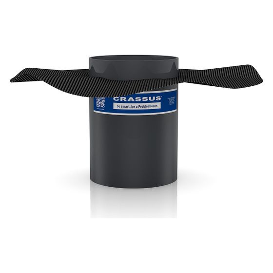 Crassus Futterrohr FE mit Flansch, DN 300, 500mm, 1,5 bar, PVC, CRA22453