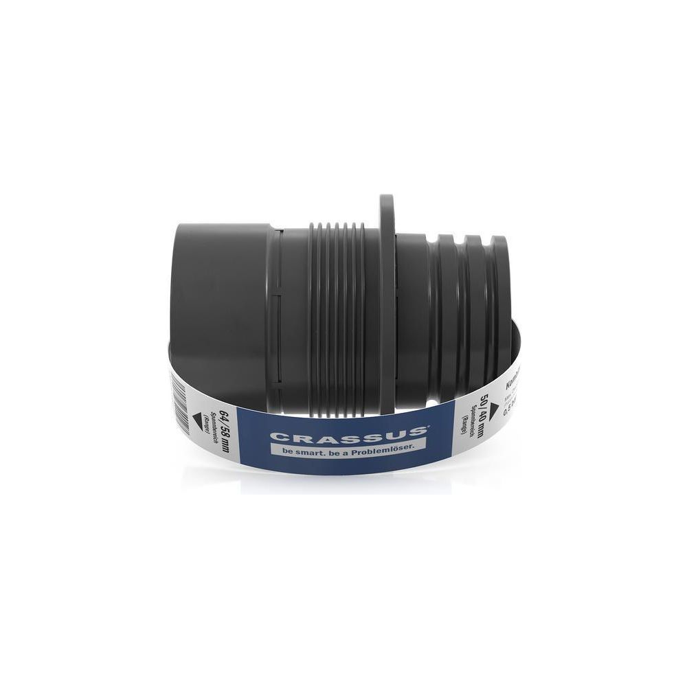 Crassus Kombiadapter CKA 64/58/50/40, 64/58mm auf 50/40mm, bis 0,5 bar, TPE, Schwarz... CRASSUS-CRA10012 4260182340127 (Abb. 3)