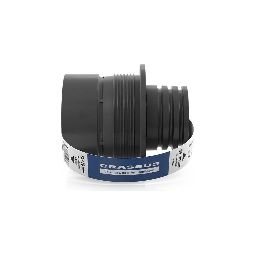 Crassus Kombiadapter CKA 75/70/50/40, 75/70mm auf 50/40mm, bis 0,5 bar, TPE, Schwarz... CRASSUS-CRA10013 4260182340134 (Abb. 3)