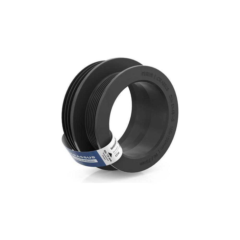 Crassus Kombiadapter CKA 100-105/90/75, 100-105mm auf 90/75mm, bis 0,5 bar, TPE, Schw... CRASSUS-CRA10014 4260182340141 (Abb. 2)