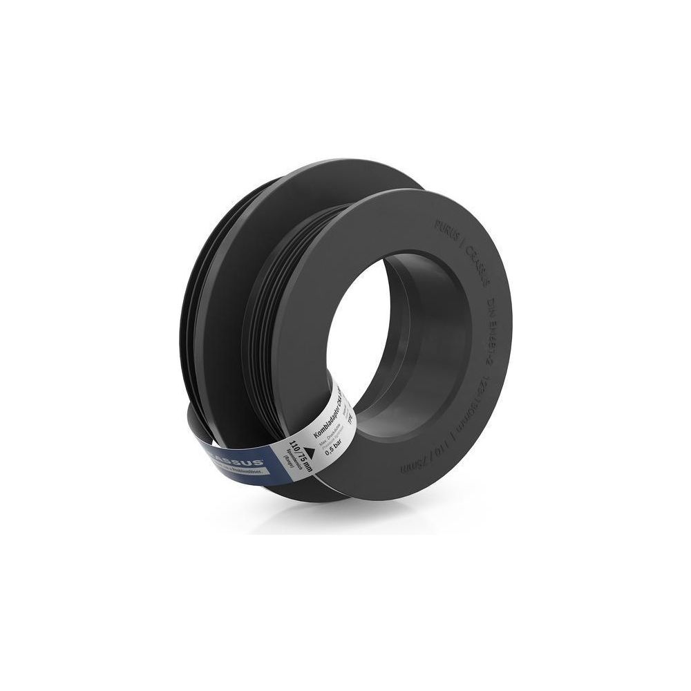 Crassus Kombiadapter CKA 123-130/110/75, 123-130mm auf 110/75mm, bis 0,5 bar, TPE, Sc... CRASSUS-CRA10015 4260182340158 (Abb. 2)
