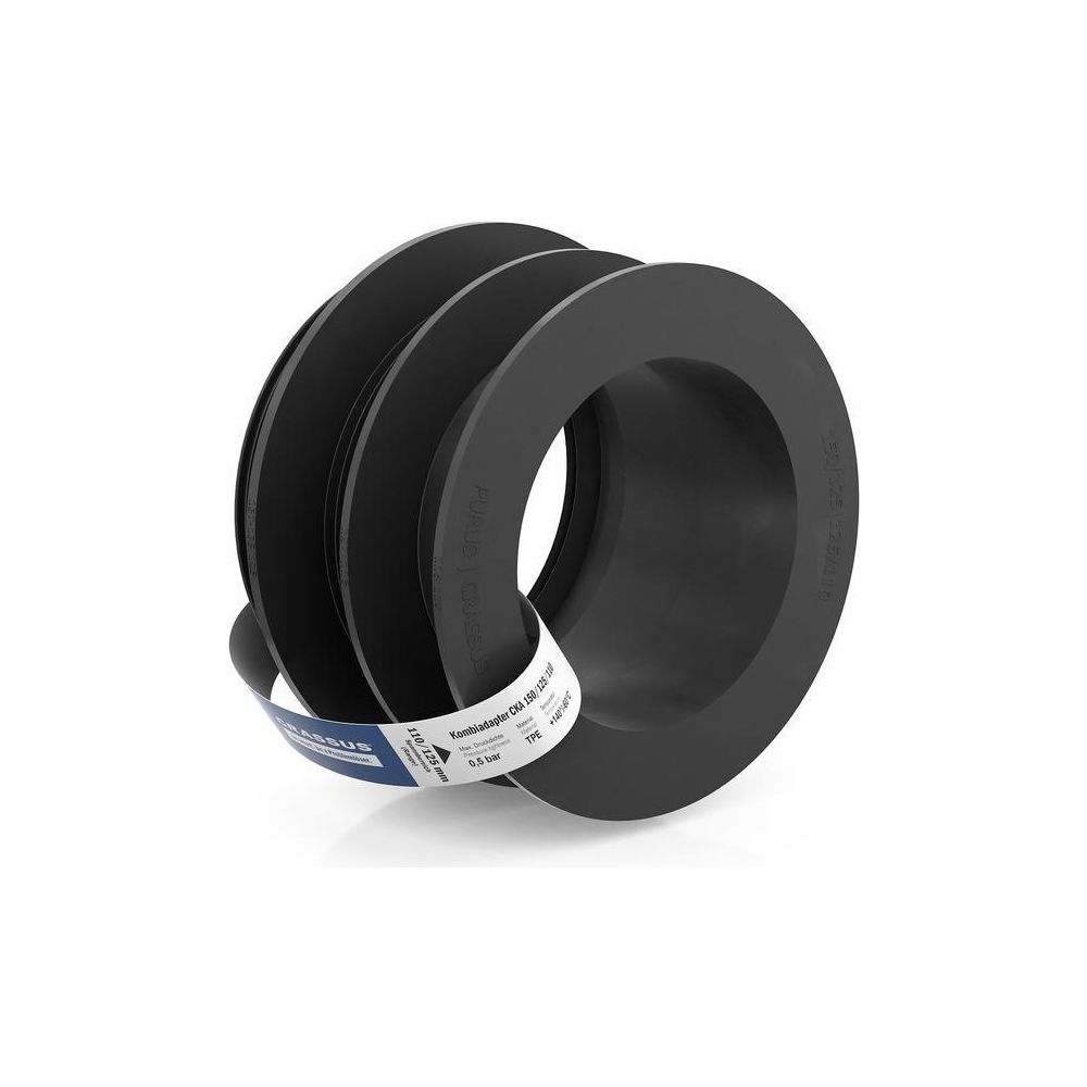 Crassus Kombiadapter CKA 150/125/110, 150/125mm auf 125/110mm, bis 0,5 bar, EPDM, Sch... CRASSUS-CRA10107 4260182341070 (Abb. 2)
