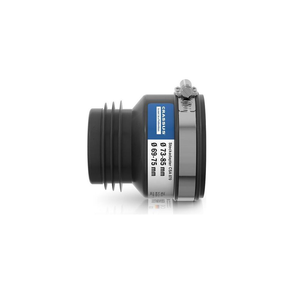 Crassus Steckadapter CSA 070, 73-85mm auf 69-75mm, bis 0,5 bar, 100mm, EPDM... CRASSUS-CRA11017 4260182345269 (Abb. 3)